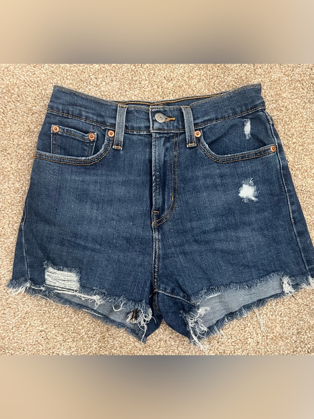 Levi’s High-Rise Denim Shorts Size 25
